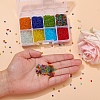 8 Colors Glass Seed Beads SEED-YW0001-55-8