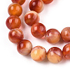 Glass Round Beads Strands X-GLAA-M044-01O-3