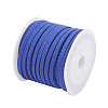 3x1.5mm Blue Flat Faux Suede Cord X-LW-R003-55-2