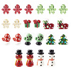 44pcs 10 style Christmas Handmade Lampwork Beads LAMP-TA0001-16-10