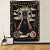 Halloween Theme Skull Polyester Wall Hanging Tapestry HAWE-PW0001-114B-1
