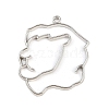Zinc Alloy Open Back Bezel Pendants PALLOY-D580-05P-I-1