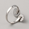 304 Stainless Steel Cuff Pad Ring Settings STAS-WH0027-46A-2