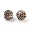 Brass Rhinestone Beads RB-A011-8mm-01AB-NF-2