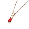 Matchstick 925 Sterling Silver Pendant Necklace for Girl Women NJEW-BB44250-A-2