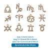 Zinc Alloy Pendants ALRI-FW0001-03G-7