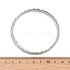 5Pcs 304 Stainless Steel Bangle Set for Women BJEW-S162-01B-P-5