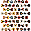 2Bags Fluorescent Glass Cabochons GGLA-PH0001-73-1
