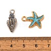   60Pcs 15 Style Alloy Enamel Pendants ENAM-PH0002-28-3