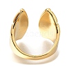 Rack Plating Brass Open Cuff Rings for Women RJEW-M022-19G-3