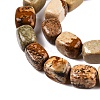 Natural Picture Jasper Beads Strands G-T138-93-3