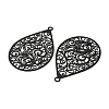 Spray Printed 430 Stainless Steel Pendants STAS-P359-01F-2