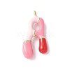 Brass Enamel Pendants KK-E093-03G-A-01-1