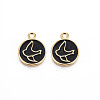 Brass Enamel Pendants KK-S356-670G-NF-2