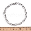 Tarnish Resistant Fashionable 304 Stainless Steel Engraved Vine Mother-son Chain Bracelets STAS-A028-B101P-5