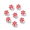 Two Tone Opaque Acrylic Beads X-OACR-D282-04A-1