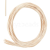 Round Natural Rattan Wicker Strips AJEW-WH0258-945A-1