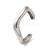 304 Stainless Steel Cuff Bangles BJEW-Q773-04P-1