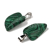 Synthetic Malachite Pendants G-B127-01P-05-2