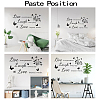 PVC Quotes Wall Sticker DIY-WH0200-016-3