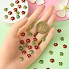 40Pcs 4 Styles Alloy Enamel Beads Caps ENAM-YW0003-97-5