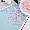 150 Pieces Random Rose Acrylic Beads Bear Pastel Spacer Beads Butterfly Loose Beads for Jewelry Keychain Phone Lanyard Making JX543C-3