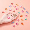 Translucent Frosted Resin Cabochons CRES-CJ0001-17-3