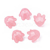 Transparent Acrylic Bead Caps FACR-N005-002G-1