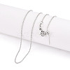 Brass Ball Chain Necklaces for Women NJEW-G084-14P-1