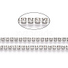 Iron Rhinestone Strass Chains CH-YW0003-01B-NF-4