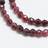 Natural Garnet Bead Strands G-R344-2mm-26-1