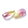 Two Tone Transparent Glass Pendants GLAA-A039-01-008TO-2