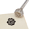 Stainless Steel Branding Iron Stamps AJEW-WH0158-012-1