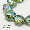 Electroplate Glass Beads EGLA-D022-06-1