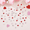 SUPERFINDINGS 200Pcs 3 Colors Glass Rhinestone Cabochons GGLA-FH0001-02-5