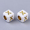 Plating Acrylic Beads SACR-S297-09X-2