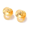 Rack Plating Brass Stud Earring Settings KK-F090-15G-02-1