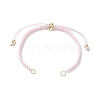 Braided Nylon Cord Slider Bracelet Making AJEW-JB01237-01-1