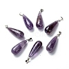 Natural Amethyst Pendants X-G-F707-14-1