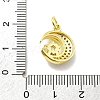 Rack Plating Brass Micro Pave Cubic Zirconia Pendants KK-D359-14G-3