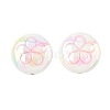 2Pcs UV Plating Acrylic Beads FIND-C067-03H-1