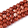 Baking Paint Glass Beads Strands DGLA-N016-10mm-06-1
