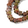 Natural Unakite Beads Strands G-G085-B53-02-4