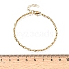 3MM 304 Stainless Steel Twisted Oval Link Chain Bracelets for Man and Women SA-CBAB767-17A-G-5