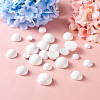 120Pcs 4 Styles Spray Painted White Wood Cabochons WOOD-TA0001-52-8