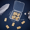 SUNNYCLUE 12Pcs 12 Style Brass Micro Pave Clear Cubic Zirconia Pendants KK-SC0003-01-7