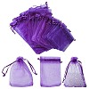 30Pcs 4 Styles Rectangle Organza Bags Jewellery Storage Pouches Wedding Favour Party Mesh Drawstring Gift OP-FS0001-01E-1