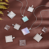 Unicraftale DIY Blank Square Pendant Making Kit FIND-UN0002-48-2