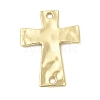 Alloy Textured Religion Cross Links Connector Charms FIND-Z127-01G-03-1