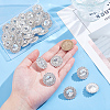 MAYJOYDIY US 30Pcs Alloy Rhinestone Shank Buttons BUTT-MA0001-03-3